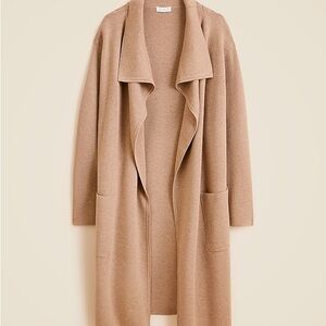 J crew Tan Open Front Cardigan